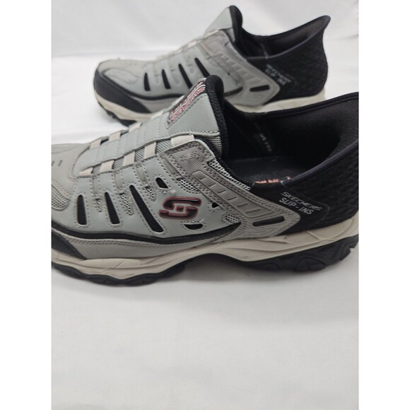 Skechers Slip Ins After Burn Ridgeburn Shoes Gray Mens Size 12 main image 6